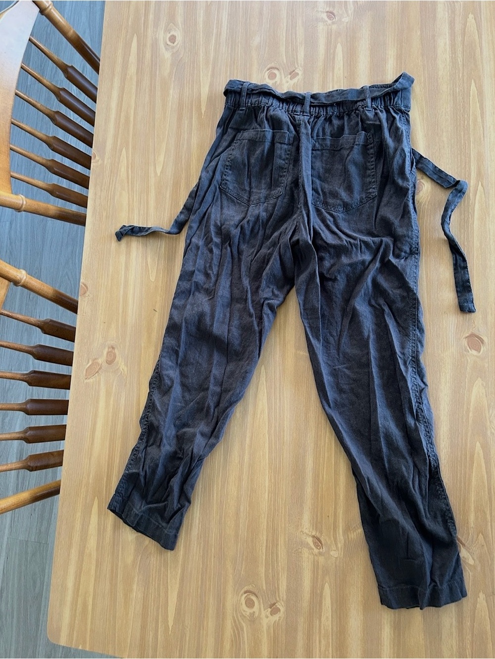 Relaxed Black womens Drawstring Pants